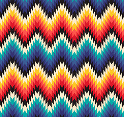 Tribal seamless colorful geometric pattern. Ethnic vector texture.Traditional ornament.
 