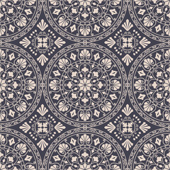 Antique geometric seamless pattern