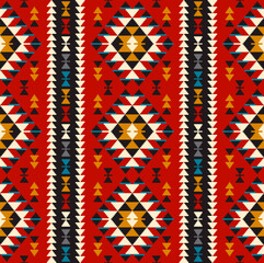 Tribal seamless colorful geometric pattern. Ethnic vector texture.Traditional ornament.
 