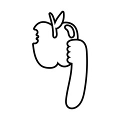 apple fresh fruit line style