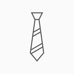 necktie icon, tie vector illustration