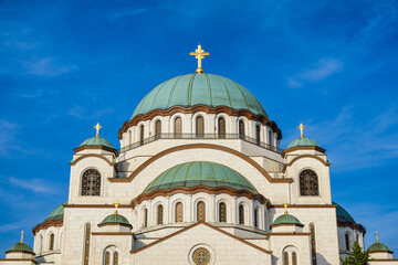 Fototapeta na wymiar Saint Sava church, Orthodox Christian church in Belgrade, Serbia