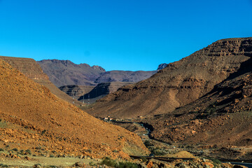 Mountain view in High Atlas, Morocco
