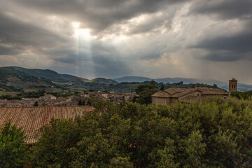 Fototapeta na wymiar Gubbio, Italy. View of old city
