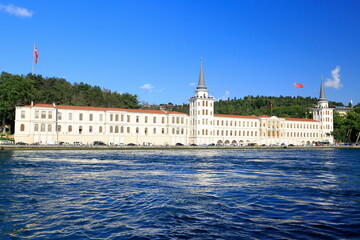 Kuleli Military High School. Historical Istanbul bosphorus buildings.