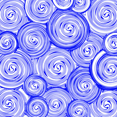 Abstract blue circles background pattern. Vector illustration.