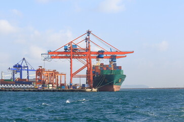 container ship, Haydarpaşa port. Istanbul, Turkey