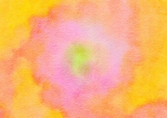 Watercolor paper background. Abstract Painted Illustration. Brush stroked painting.
