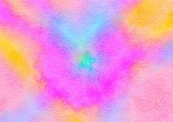 Watercolor paper background. Abstract Painted Illustration. Brush stroked painting.
