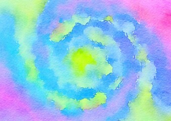 Watercolor paper background. Abstract Painted Illustration. Brush stroked painting.
