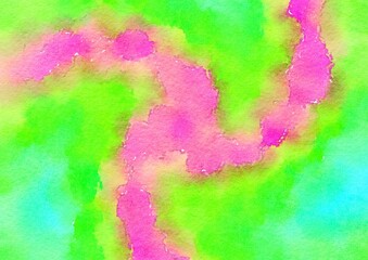 Watercolor paper background. Abstract Painted Illustration. Brush stroked painting.
