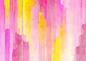 Watercolor paper background. Abstract Painted Illustration. Brush stroked painting.
