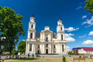 Fototapeta na wymiar The Church Of The Assumption Of The Blessed Virgin Mary (Budslav)