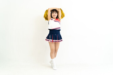 チアリーダーの若い女性