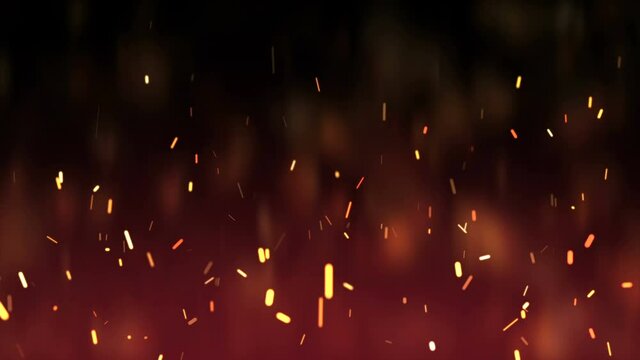 burning hot sparks fire particles background