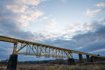 Fototapeta na wymiar 磐越西線の鉄橋