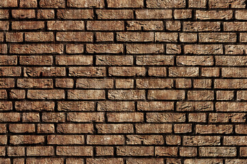 grunge brown bricks wall background surface