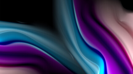 Liquid colors fluid gradients on black background