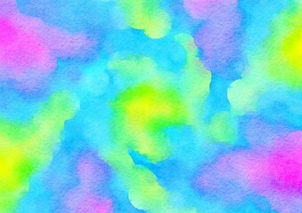 Watercolor paper background. Abstract Painted Illustration. Brush stroked painting.
