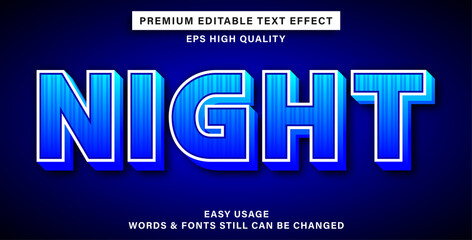 night text effect