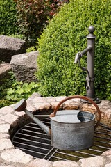 old water well in the garden