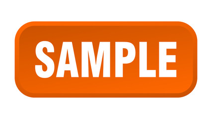 sample button. sample square 3d push button