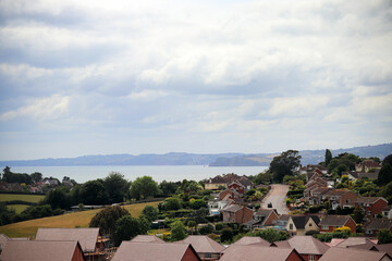 Exmouth town and sea view