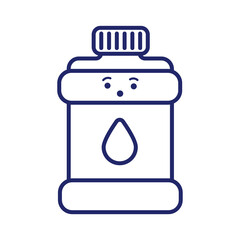medicine bottle drug kawaii line style