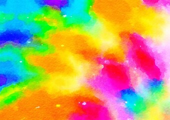 Watercolor paper background. Abstract Painted Illustration. Brush stroked painting.
