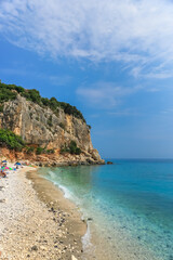 Fototapeta na wymiar Cala Fuili beach in Cala Gonone, Sardinia, Italy