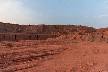 Naklejka premium Wilderness dirt mound landscape