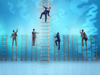 Employee being fired and falling from career ladder