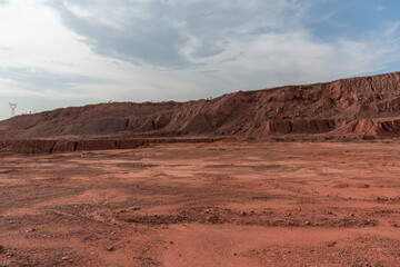 Wild Gobi Desert mud mound landscape