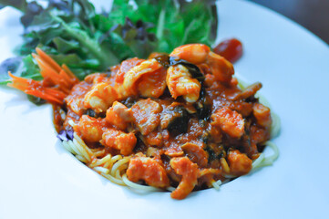 spaghetti or shrimp spaghetti