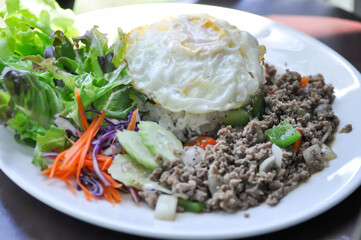 stir fried pork or stir fried beef