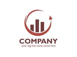 C letter logo design for accounting company Finance Logo Design Vector Illustration