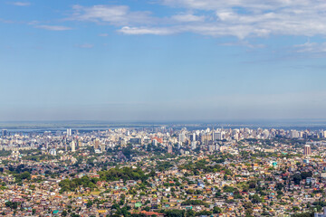 Porto Alegre city from Morro Santana mountain