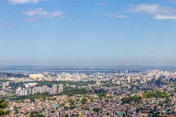 Porto Alegre city from Morro Santana mountain
