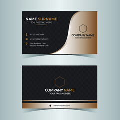 Corporate business card, creative, clean, professional,awesome business card, name card template vector print ready illustration file