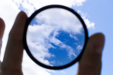 polarizing filter for camera close up selective focus