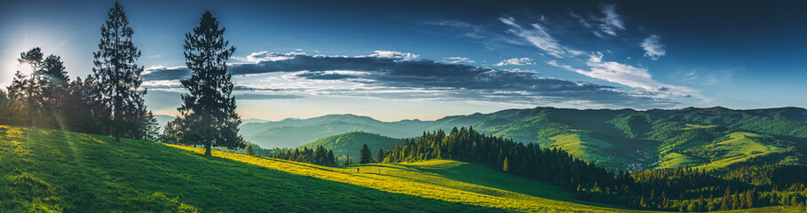 Panorama na Pieniny z Wysokiego Wierchu © grzegorz_pakula