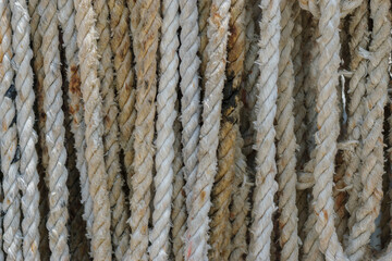 Sailing boat ropes for use background. - 355906544
