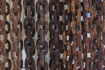 Rusty chains texture for use background. - 355906563