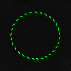 reflective tape abstract green circle