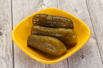 Pickled homemade cucumbers
