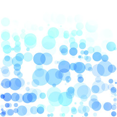Bubbles Circle Dots Unique Blue Bright Vector Background