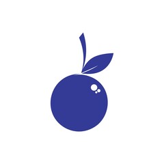 blueberry illustration logo vector