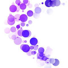 Bubbles Circle Dots Unique Purple Bright Vector Background