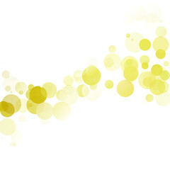 Bubbles Circle Dots Unique Yellow Bright Vector Background