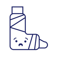 leg break kawaii line style